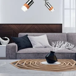 Listwa z 2 reflektorkami regulowana chrom AURORA