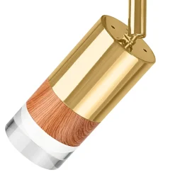 Listwy Oświetleniowe|Wszystkie Lampy Sufitowe| Listwa z 3 reflektorkami regulowana złota AURORA