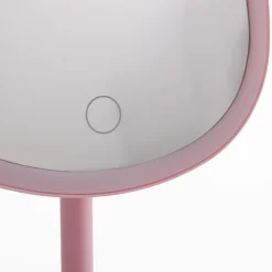 inny Lusterko do makijażu z oświetleniem LED różowe
