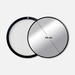 Lustra Dekoracyjne|Lustra Łazienkowe|inny Lustro łazienkowe okrągłe czarne TORRE 60 cm