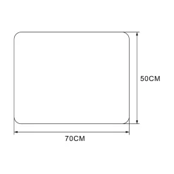 Lustra Dekoracyjne|Lustra Łazienkowe|inny Lustro łazienkowe podgrzewane z oświetleniem LED 70x50 cm