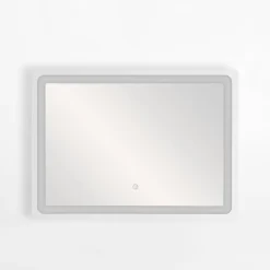 Lustra Dekoracyjne|Lustra Łazienkowe|inny Lustro łazienkowe z oświetleniem LED czarne 70x50 cm