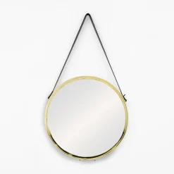 Lustra Dekoracyjne|Lustra|inny Lustro na pasku mosiądz 45,7 cm