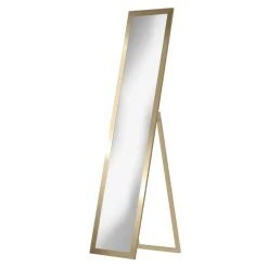 Lustra Dekoracyjne|Lustra| Lustro stojące w złotej ramie SLIM 40x160 cm