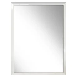 Lustra Dekoracyjne|Lustra| Lustro w białej ramie SLIM 57,5x77,5 cm