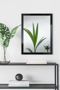 Lustra Dekoracyjne|Lustra| Lustro w czarnej ramie SLIM 57,5x77,5 cm