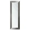 Lustra Dekoracyjne|Lustra| Lustro w srebrnej ramie MILANO 54x144 cm