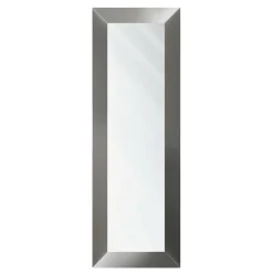 Lustra Dekoracyjne|Lustra| Lustro w srebrnej ramie MILANO 54x144 cm