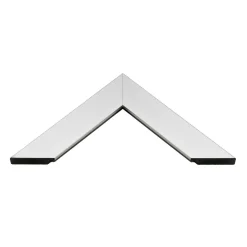 Lustra Dekoracyjne|Lustra| Lustro w srebrnej ramie SLIM 67,5x127,5 cm