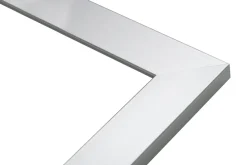 Lustro w srebrnej ramie SLIM 47,5x107,5 cm