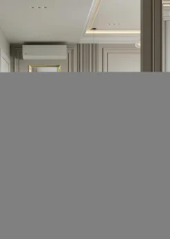 inny Lustro w złotej ramie ALPI 68x178 cm