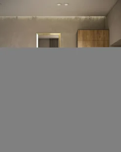 inny Lustro w złotej ramie ALPI 48x138 cm