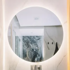 inny Lustro z oświetleniem LED okrągłe MILA 70 cm