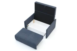 Sofy|Sofy| Mała sofa niebieska 126 cm LEO II