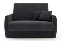 Sofy|Sofy| Mała sofa rozkładana ciemnoszara DALIA