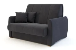 Sofy|Sofy| Mała sofa rozkładana ciemnoszara DALIA