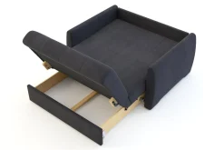 Sofy|Sofy| Mała sofa rozkładana ciemnoszara DALIA