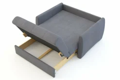 Dzieci Mała sofa rozkładana szara DALIA