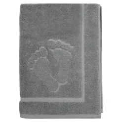 Dywaniki Łazienkowe|Dywaniki Łazienkowe|Faro Mata łazienkowa STOPKI szary 50x70 cm