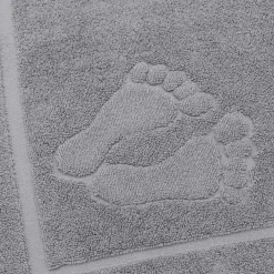 Dywaniki Łazienkowe|Dywaniki Łazienkowe|Faro Mata łazienkowa STOPKI szary 50x70 cm