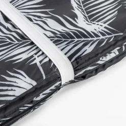 inny Mata plażowa w liście, czarna, 50x160 cm