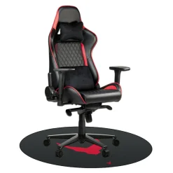 Akcesoria Biurowe|PLATINET S.A. Mata podłogowa gamingowa okrągła czarna VARR