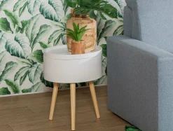 Mały stolik kawowy biały VIDIA