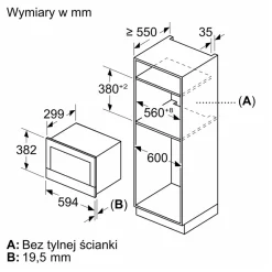 BOSCH Mikrofala do zabudowy Home Connect seria 8 czarna BEL7321B1