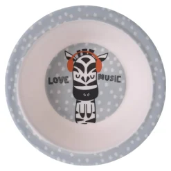Dzieci Miseczka z melaminy dla dzieci ZEBRA 400 ml