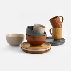 Miski, Patery I Półmiski| Miska ceramiczna ciemnoszara PAPILAR 480 ml