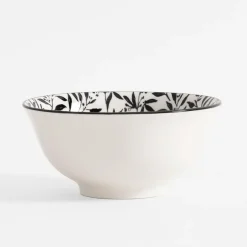 Miski, Patery I Półmiski|inny Miska porcelanowa biało-czarna LAUREL 650 ml