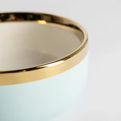 Miski, Patery I Półmiski| Miska porcelanowa miętowa AURORA GOLD 500 ml