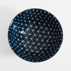 Miski, Patery I Półmiski|inny Miska porcelanowa niebiesko-biała ALORA 650 ml