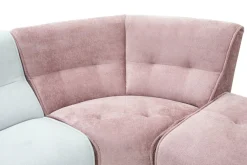 Inspire Modułowy narożnik kolorowy z pufą i leżanką FAMILY