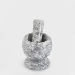 inny Moździerz marmurowy z tłuczkiem 10x11,5 cm