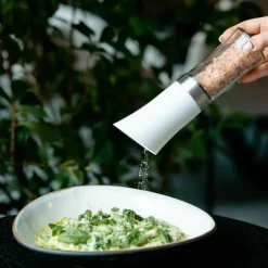 Vialli Design Młynek elektryczny do soli i pieprzu biały LIVIO