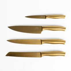 Noże I Deski Do Krojenia|inny Nóż do plastrowania TOKYO złoty 20 cm
