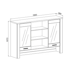 Komody| Nadstawka na bufet do komody ALABAMA