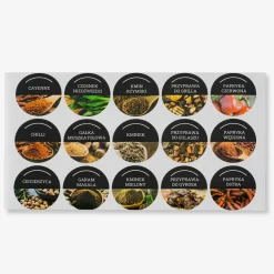 Młynki I Przyprawniki|inny Naklejki na przyprawy, okrągłe, 96 szt.
