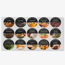 Młynki I Przyprawniki|inny Naklejki na przyprawy, okrągłe, 96 szt.