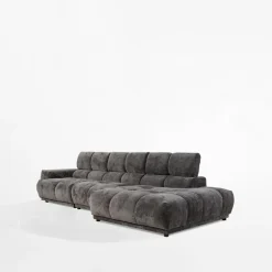 Narożniki|Instilo Narożnik 320 cm ciemnoszary CHANI lewy