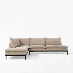 Narożniki| Narożnik beżowy LAULER lewy