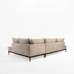 Narożniki| Narożnik beżowy LAULER prawy