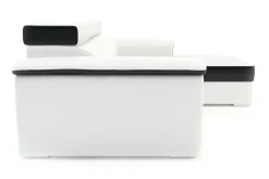 Exline Narożnik biało-czarny AVERSA prawy