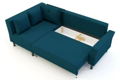 Fresh Narożnik ciemnoniebieski DEVON lewy