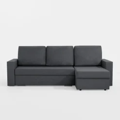 Exline Narożnik ciemnoszary z 2 pojemnikami FLAT