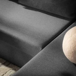 Exline Narożnik ciemnoszary z 2 pojemnikami FLAT