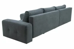 Narożniki|Exline Narożnik duży rozkładany grafitowy AZURRO NEW