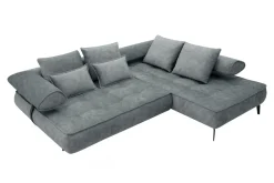 Narożniki|Werdomo Narożnik elektrycznie rozkładany szary SELEDO L prawy