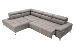 Werdomo Narożnik elektrycznie rozkładany brązowy PALLADIO L lewy